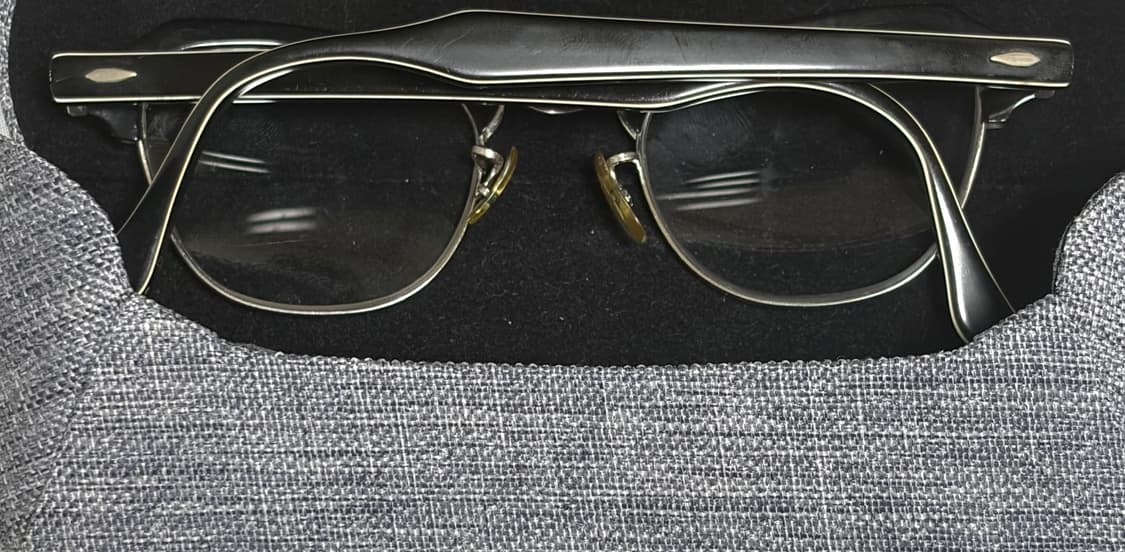 50s~60s 빈티지 바슈롬 캣아이 하금테 상품이미지3