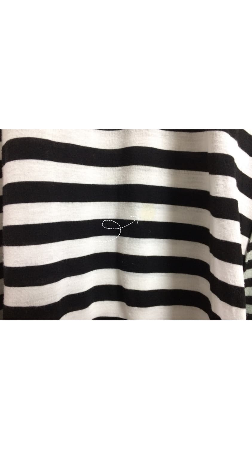 츠모리 치사토 스트라이프 캣 포켓 원피스 티셔츠 상품이미지3