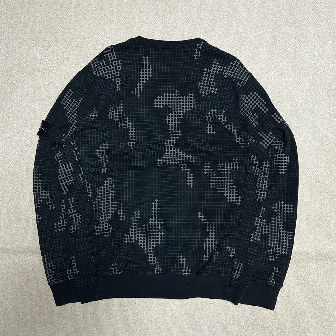 스톤 아일랜드 체크 그리드 카모 스웨트셔츠 상품이미지3