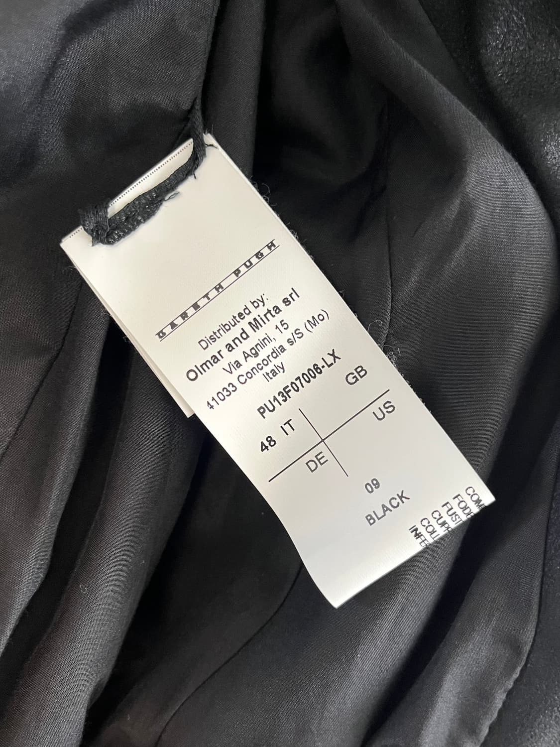 Gareth pugh 가레스퓨 파이핑 램스킨 레더 봄버 자켓 상품이미지7