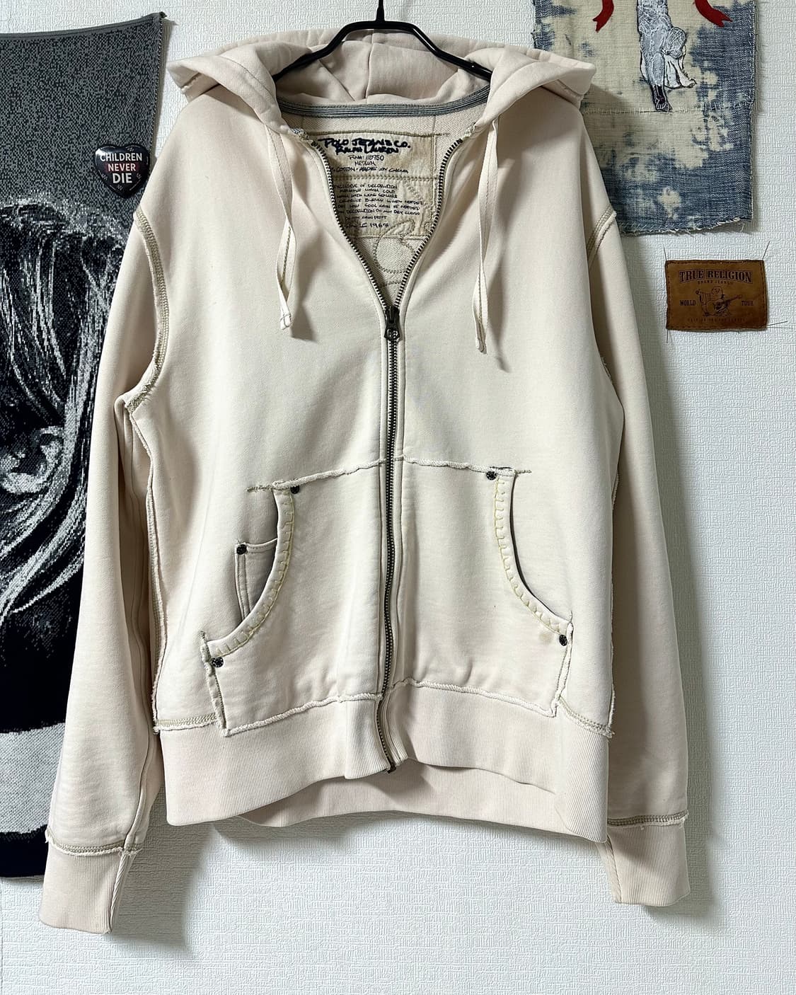 폴로 진스 아카이브 컷오프 디테일 심볼로고 후드집업 (희귀 모델) 상품이미지1