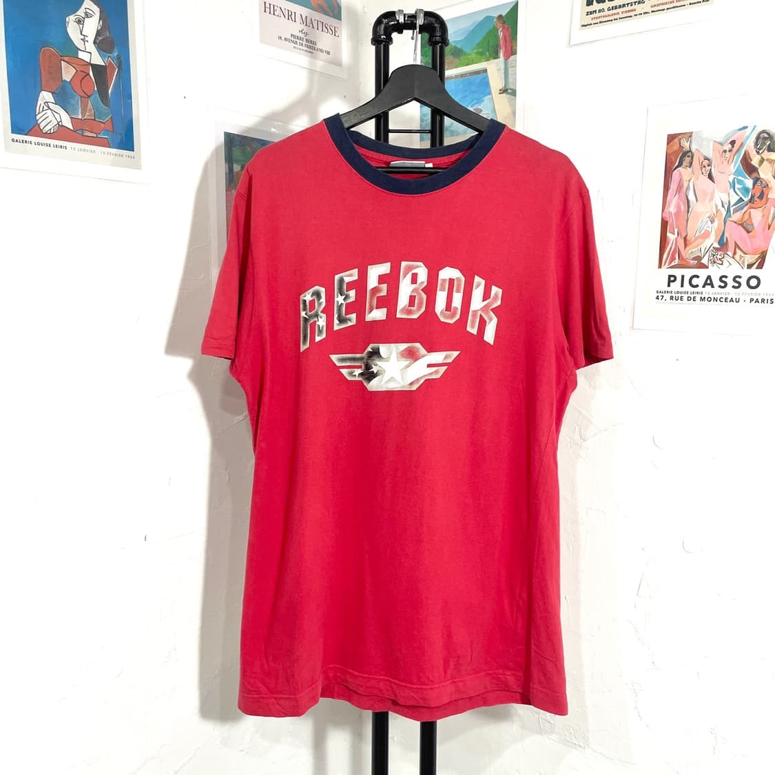 리복 올드스쿨 빅프린팅 반팔티 상품이미지1