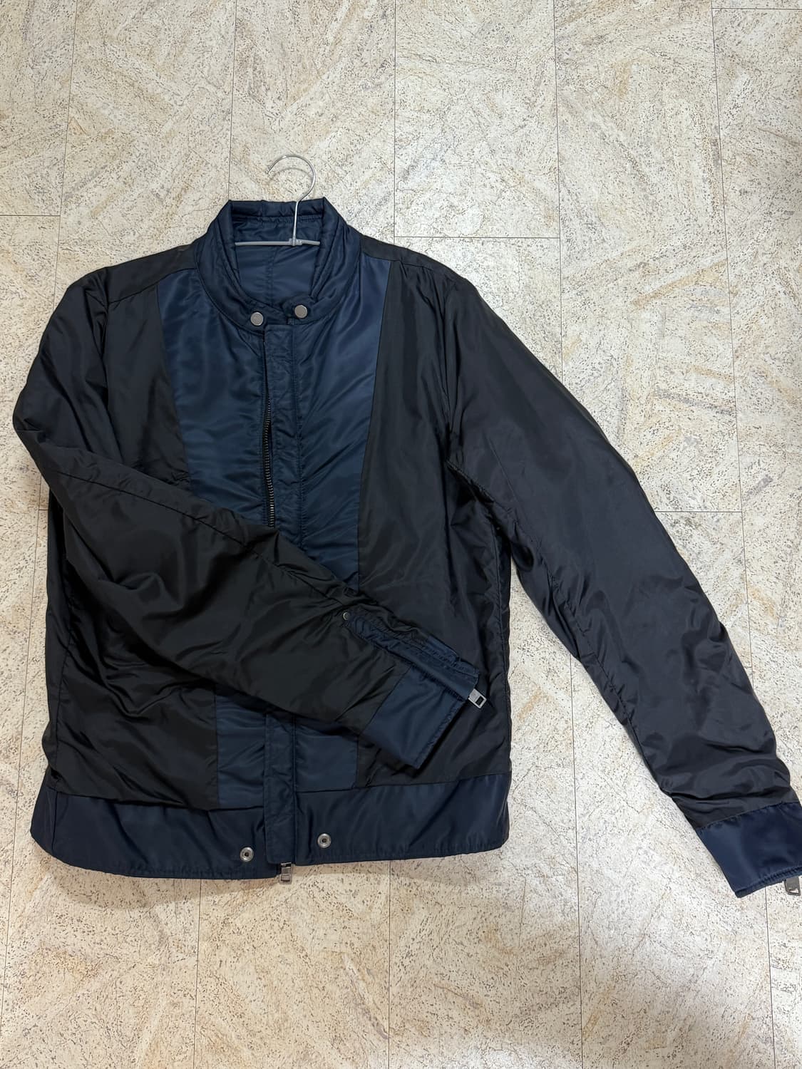 디젤 블랙앤블루 리버시블 바이커 자켓 상품이미지2