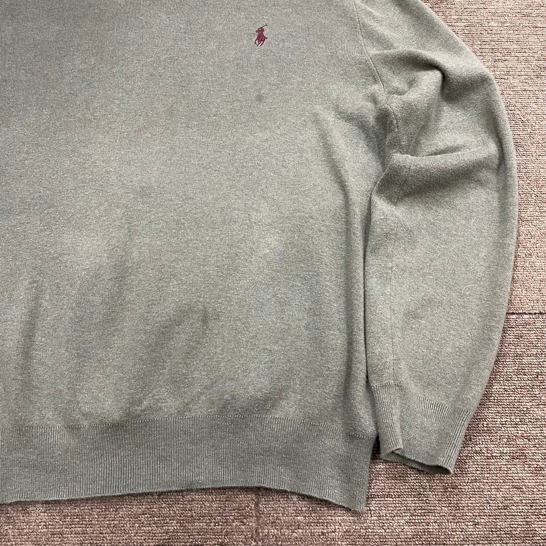 (L) POLO 폴로 랄프로렌 피마코튼 브이넥 니트 상품이미지4