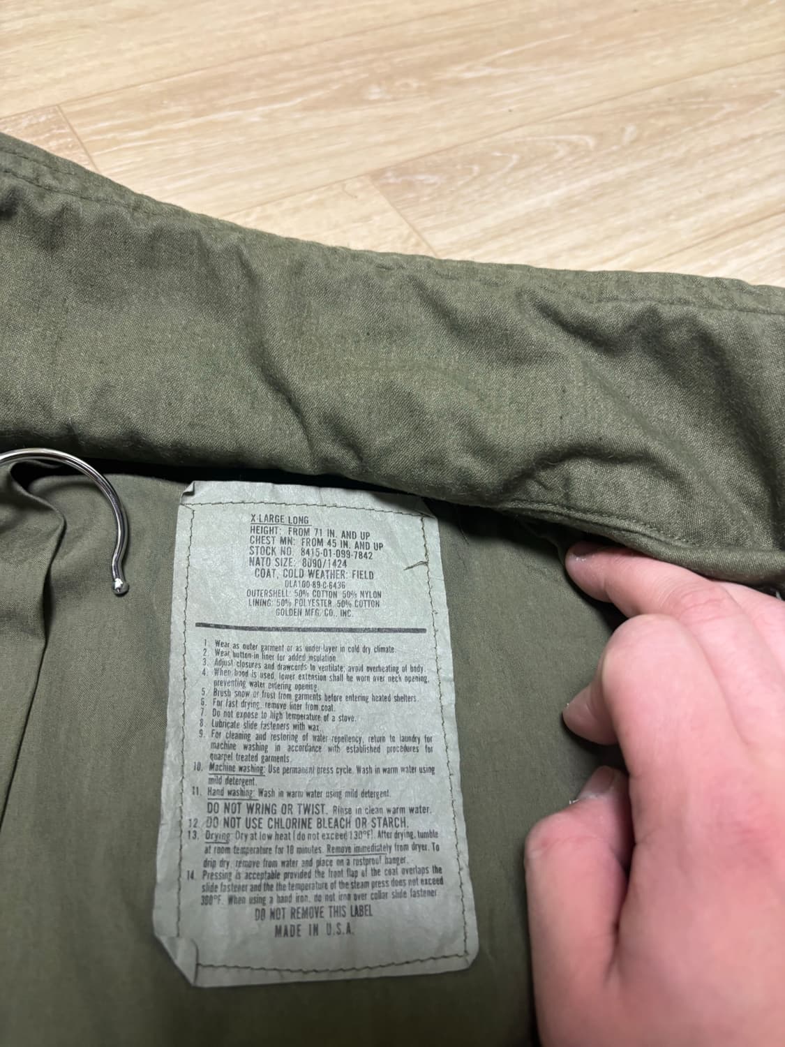 M65필드자켓 XL/Long 상품이미지3