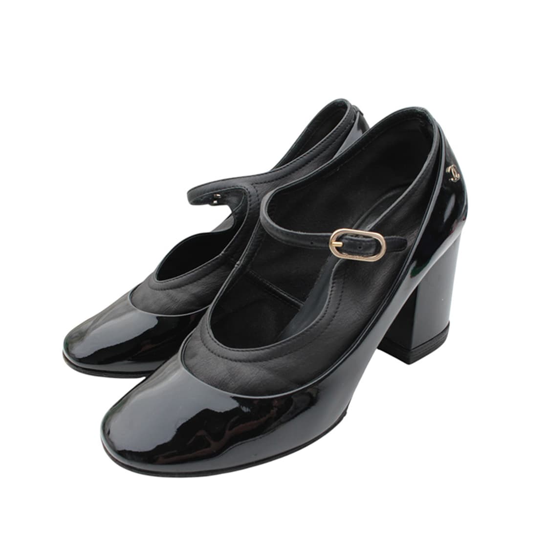 샤넬 블랙 페이던트 메리제인 슈즈 35 1/2C 상품이미지1