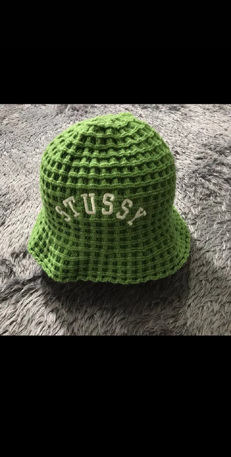 [[57cm, A급]# 스투시(STUSSY) 와플 니트 버킷햇 상품이미지1