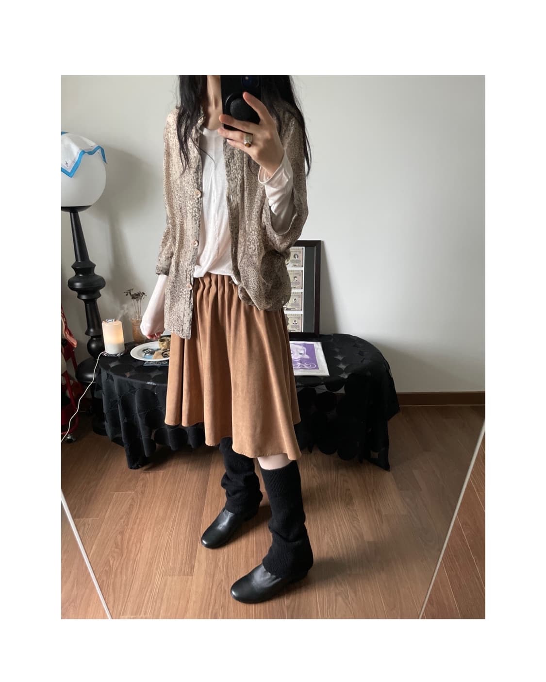 patterned sheer blouse 상품이미지4