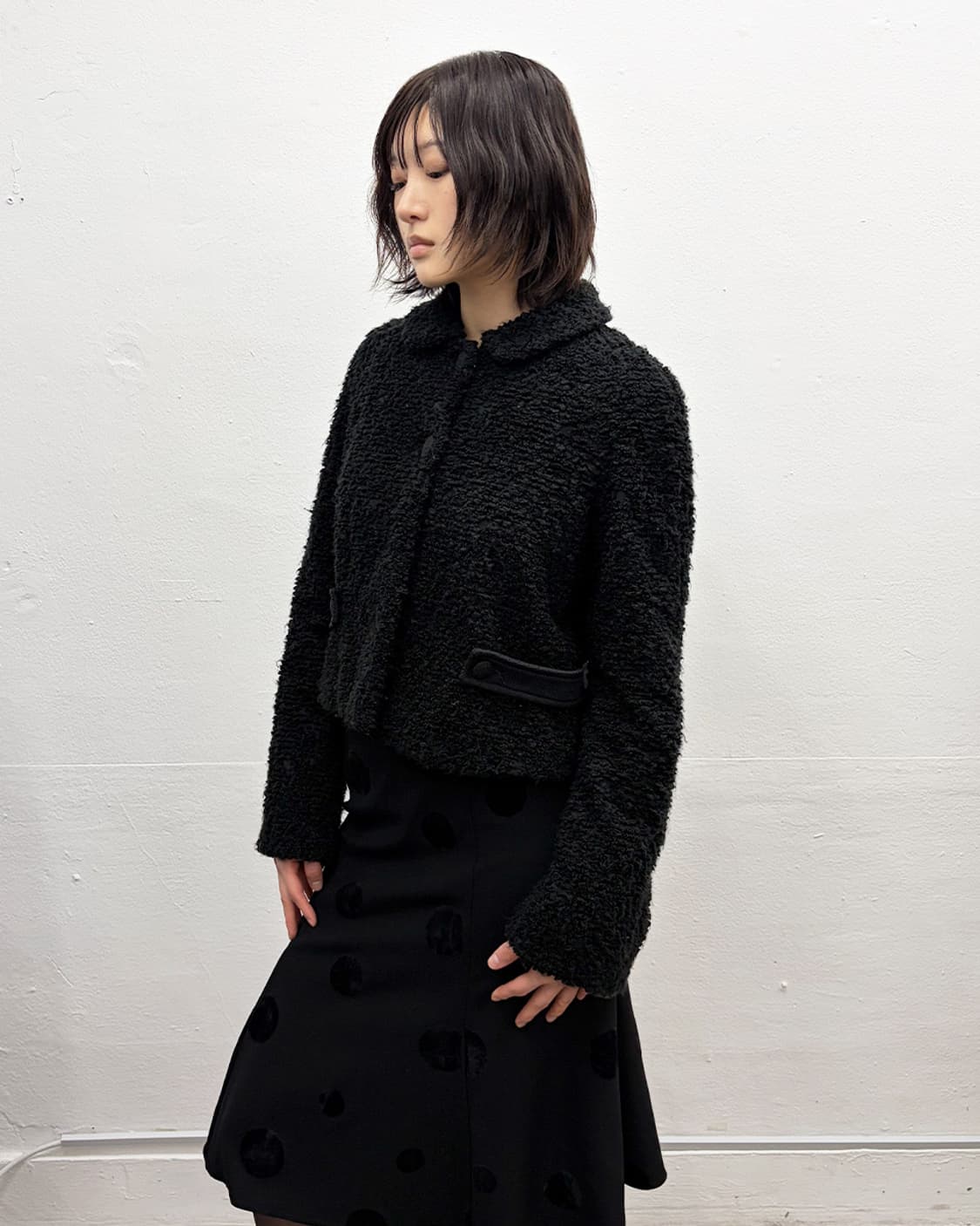 알레산드로 델라쿠아 부클 울 자켓 상품이미지3