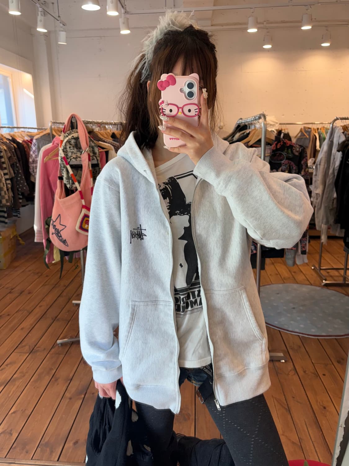 스투시 베이직 후드집업 상품이미지3