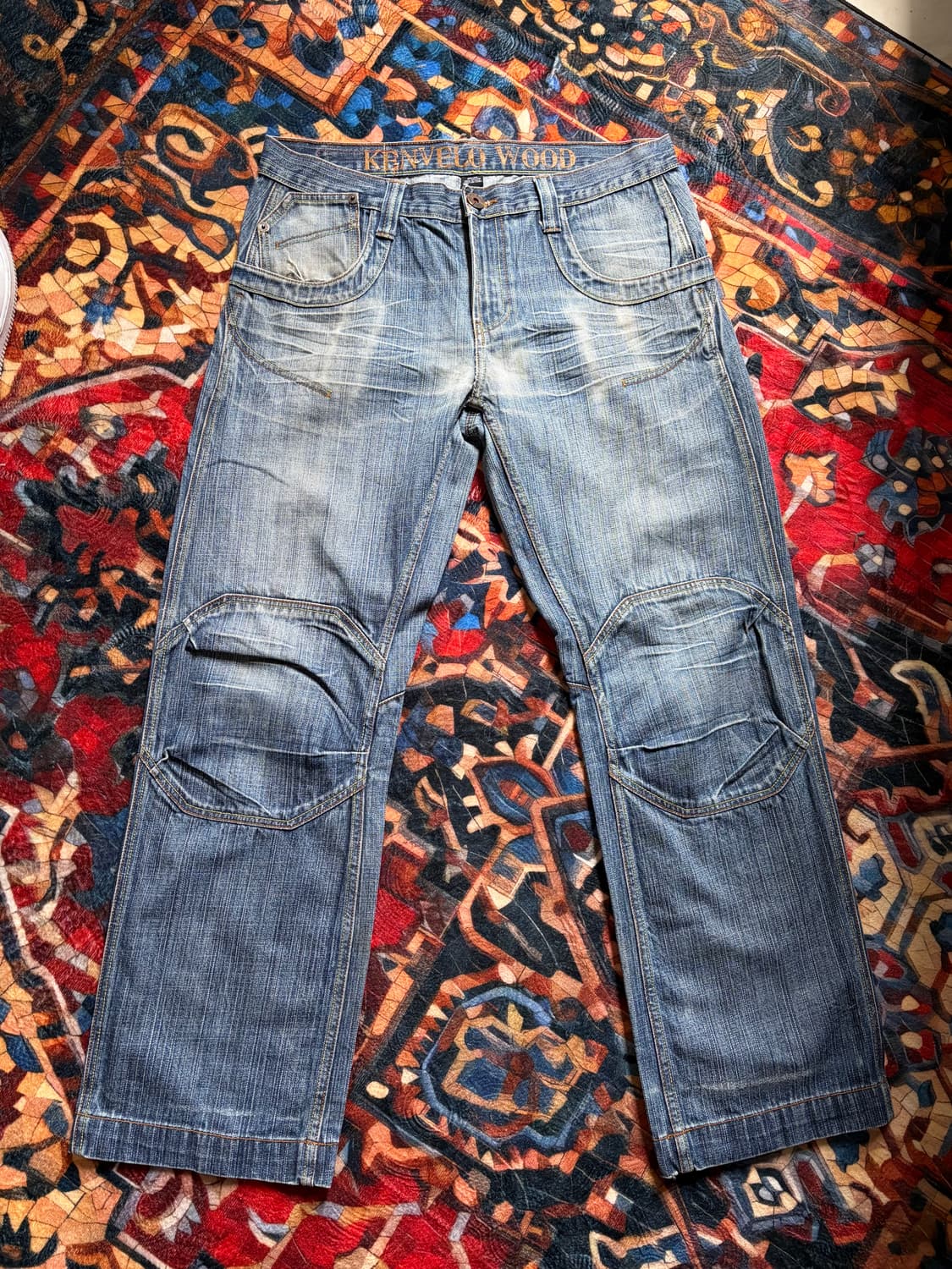 a244) 36 빈티지 워싱 데님팬츠 상품이미지7