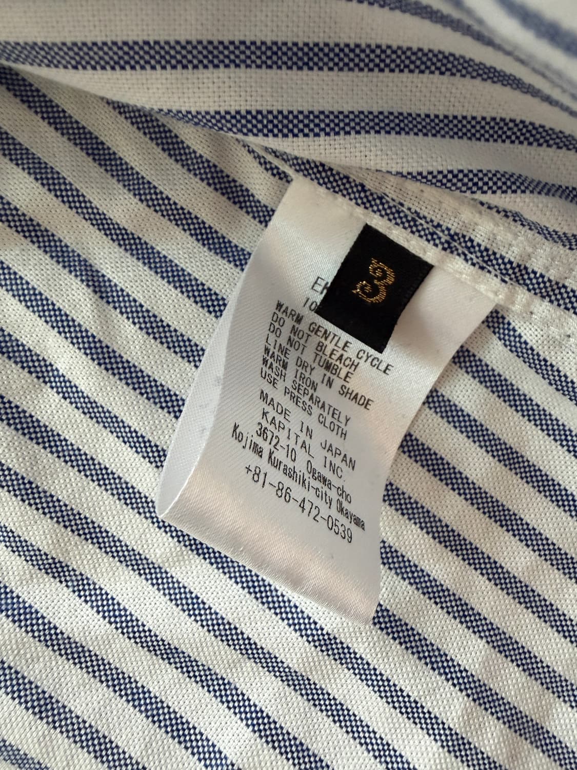 캐피탈 스트라이프 드리즐러 워크셔츠 상품이미지5