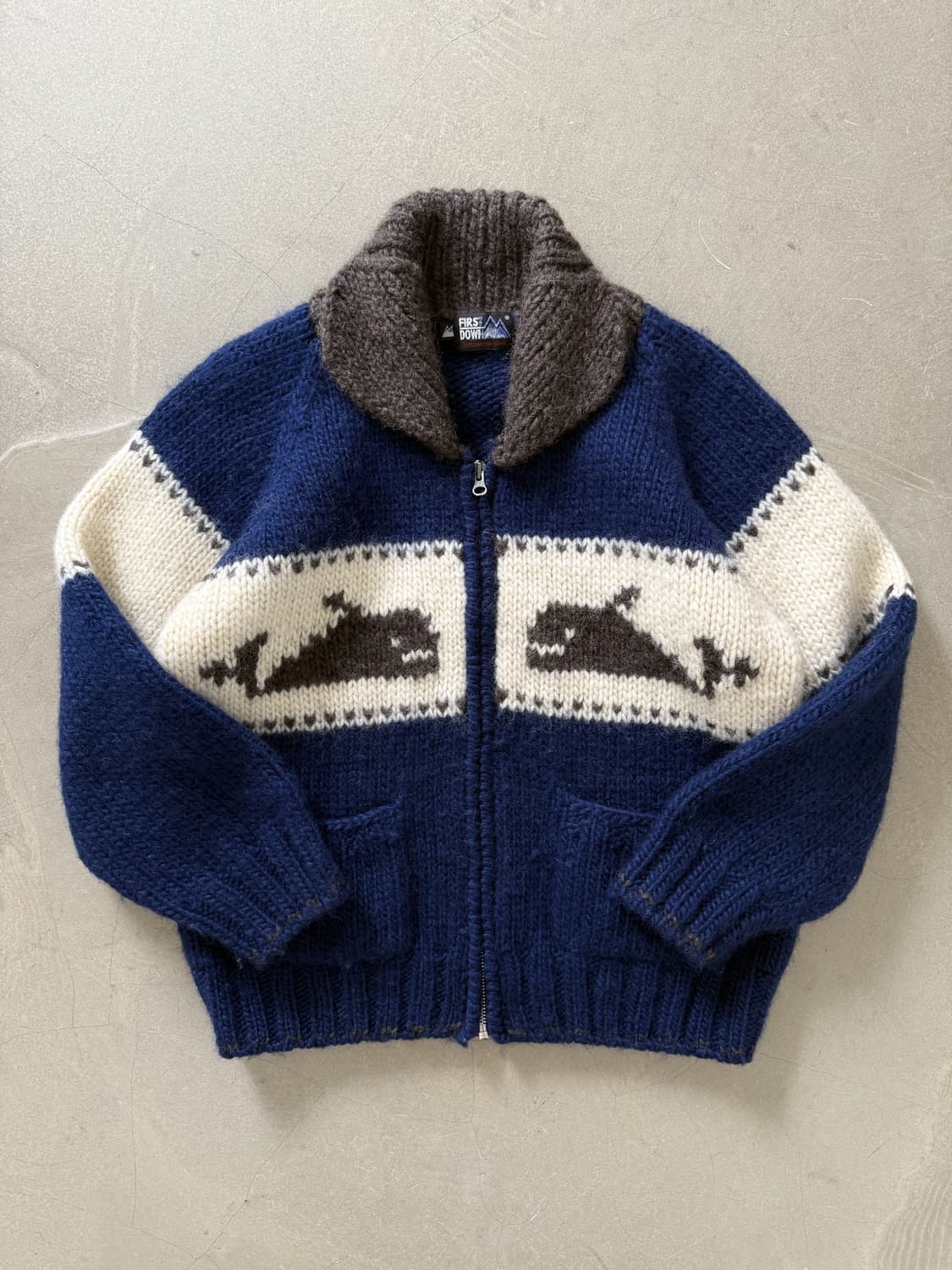 First Down Whale Cowichan Sweater 상품이미지2