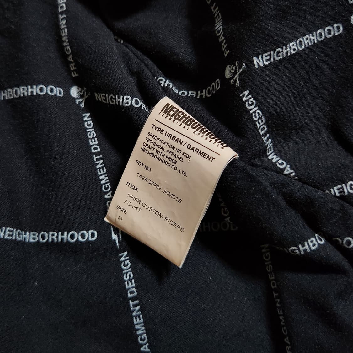 네이버후드 프라그먼트 20주년 기념 코튼 라이더 자켓 상품이미지8