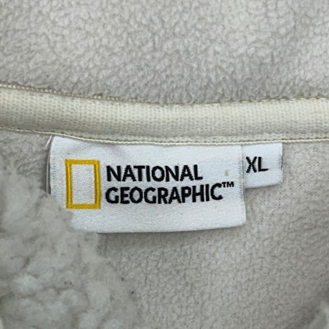내셔널지오그래픽 차퍼 플리스 뽀글이 아노락 아이보리 XL 상품이미지4