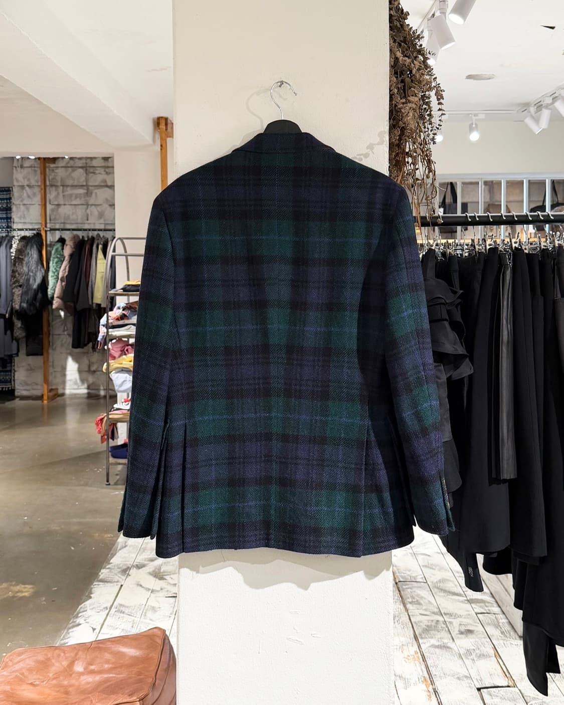 폴로 랄프로렌 그린 블랙와치 싱글 브레스티드 자켓 상품이미지7