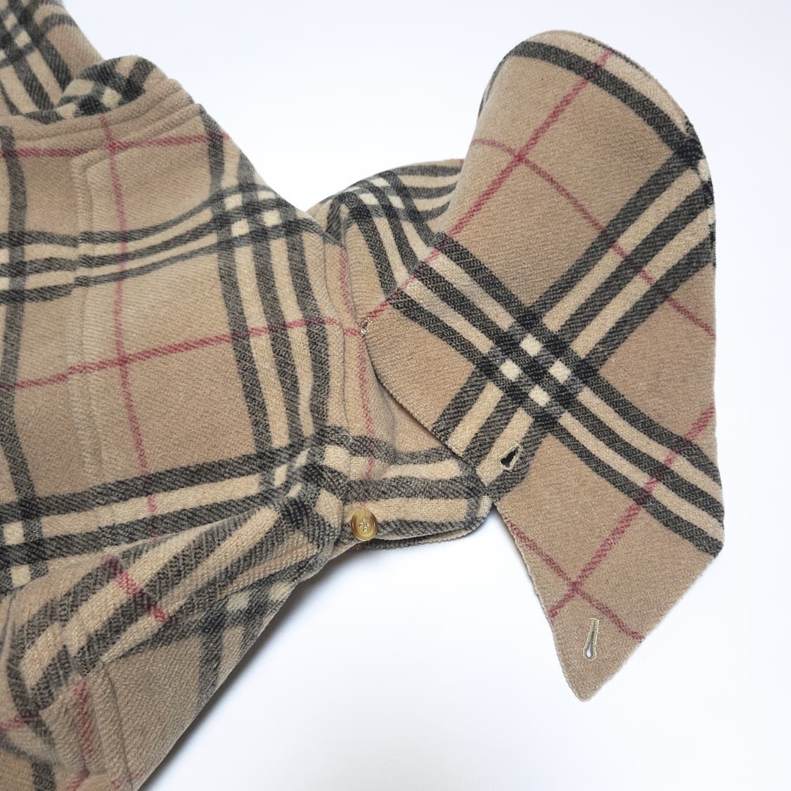 버버리 런던 00s 노바 체크 후드 더플 코트 상품이미지6