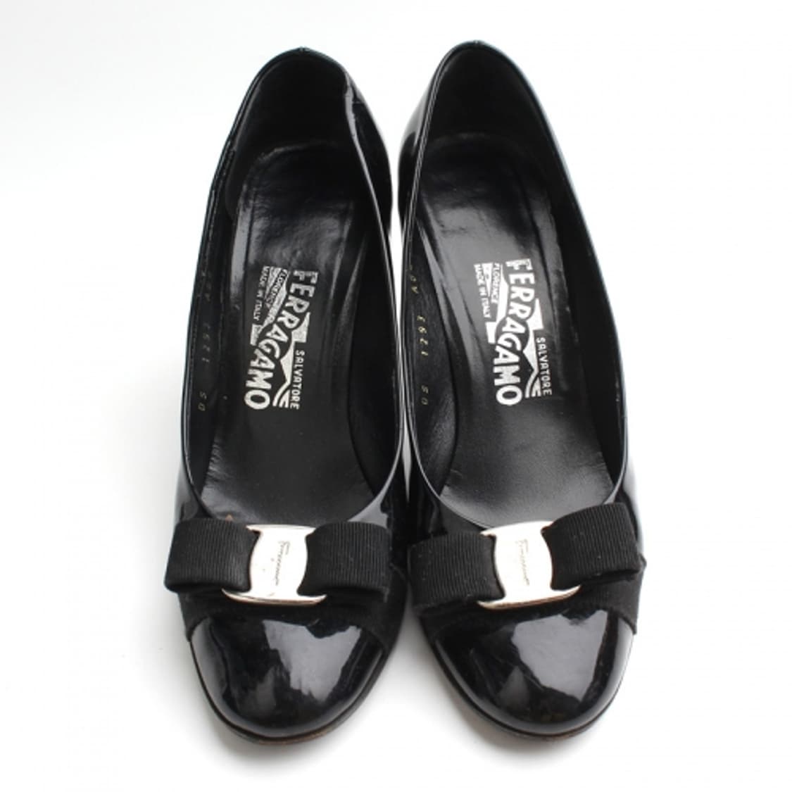 페라가모 블랙 바라 페이던트 펌프스 6반 C 상품이미지2