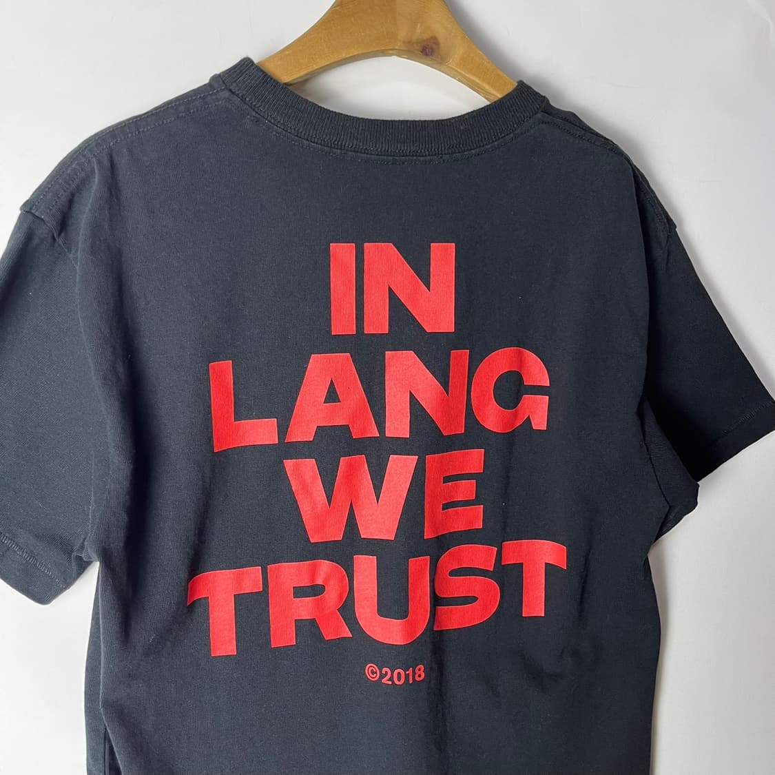 [HELMUT LANG] 헬무트랭 레터링 로고 반팔티셔츠 상품이미지4