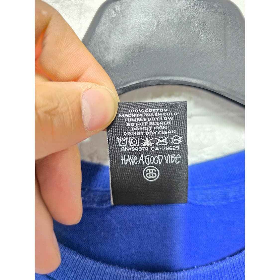 스투시 X 나이키 SB 반팔티 블루 L 상품이미지3