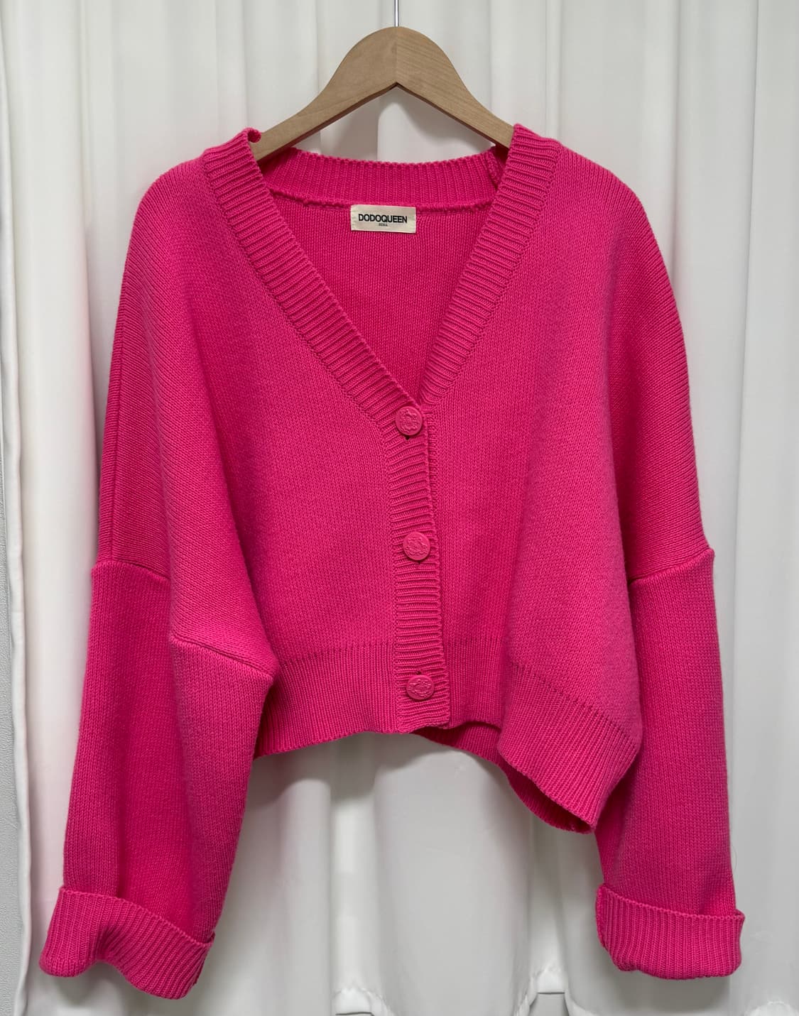 도도퀸 핫핑크 가디건 상품이미지2