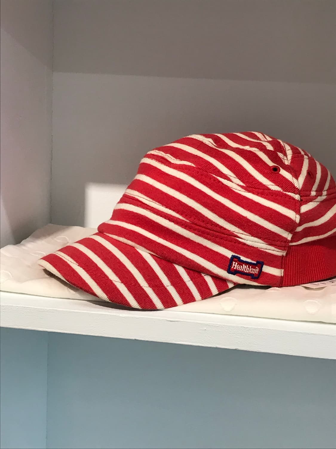 Healthknit 레드 스트라이프 모자  상품이미지5