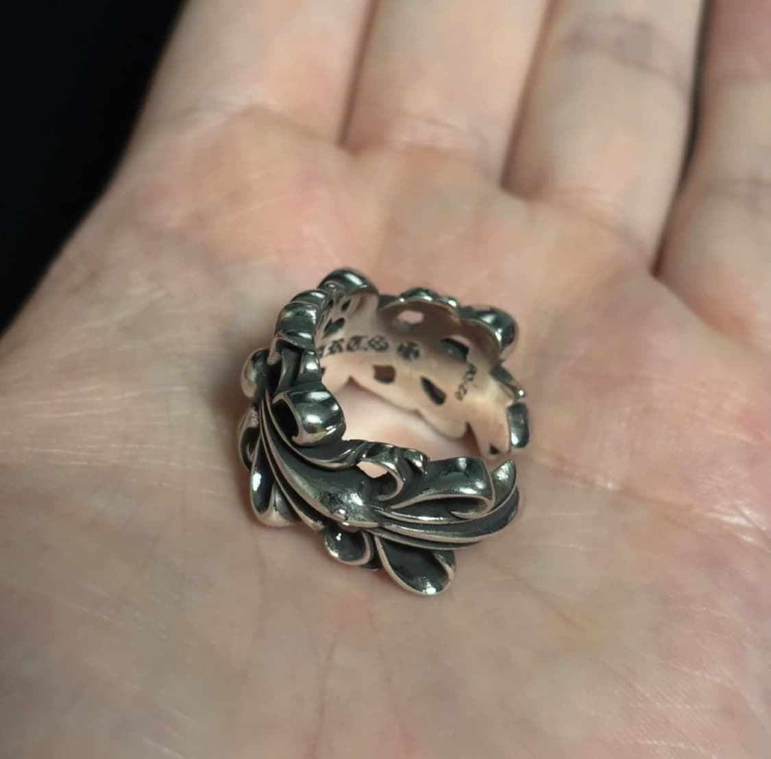 크롬하츠 더블 플로랄링 반지 새상품 us 8 상품이미지3