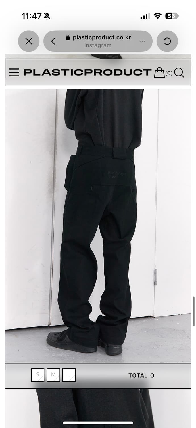 플라스틱프로덕트 MPa PLANT PANTS (BLACK) M 상품이미지4