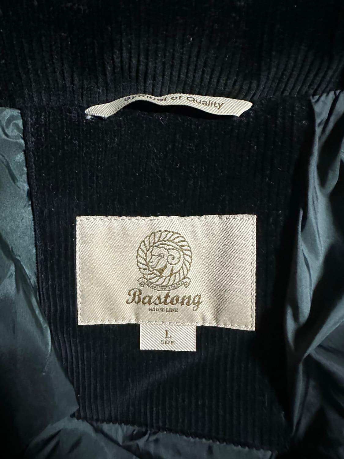 바스통 108 퀼팅 자켓 블랙 L 상품이미지3