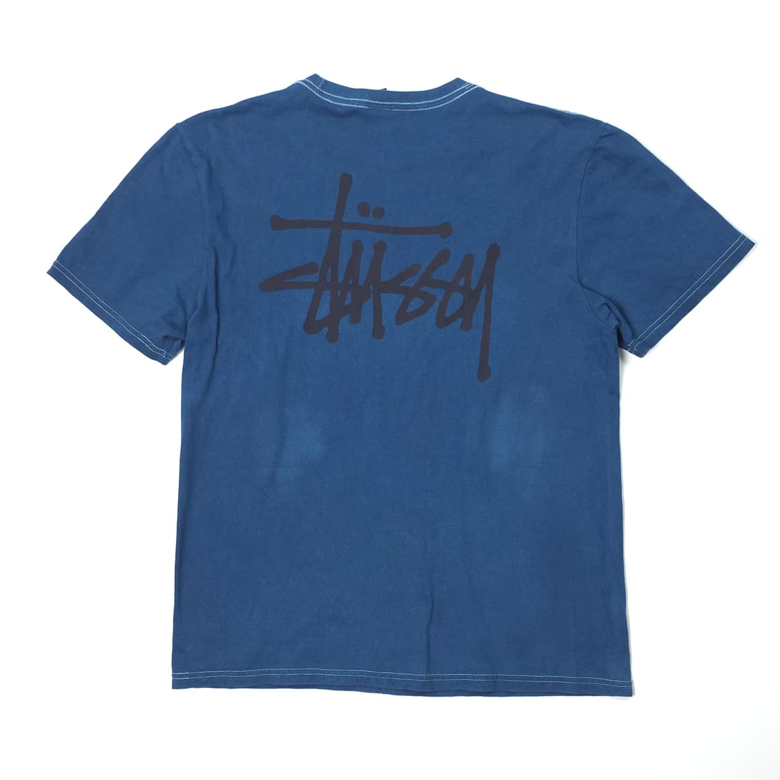 스투시 피그먼트다이 코튼티셔츠 네이비 (M) 상품이미지2