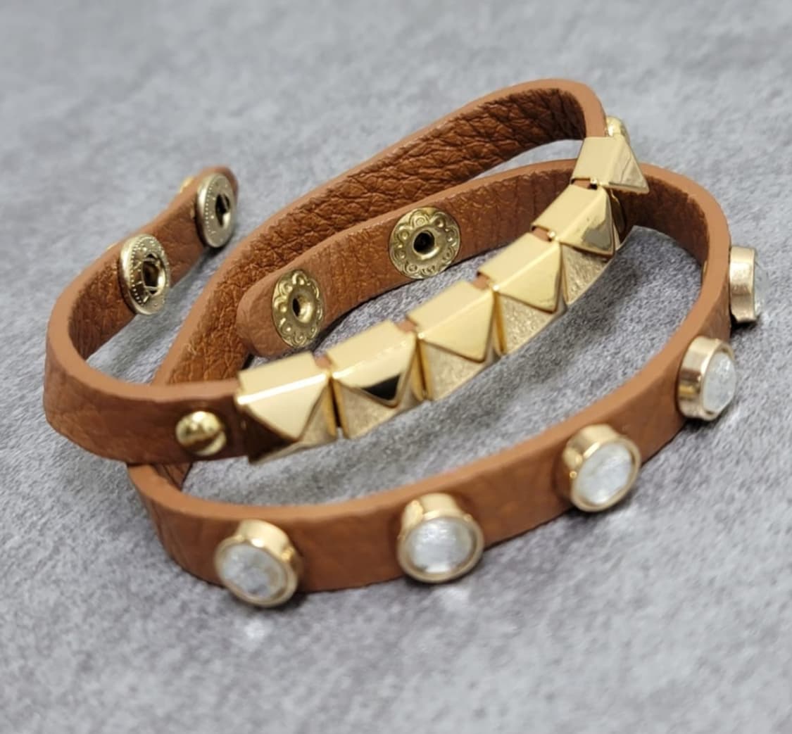 stud leather necklace 상품이미지7