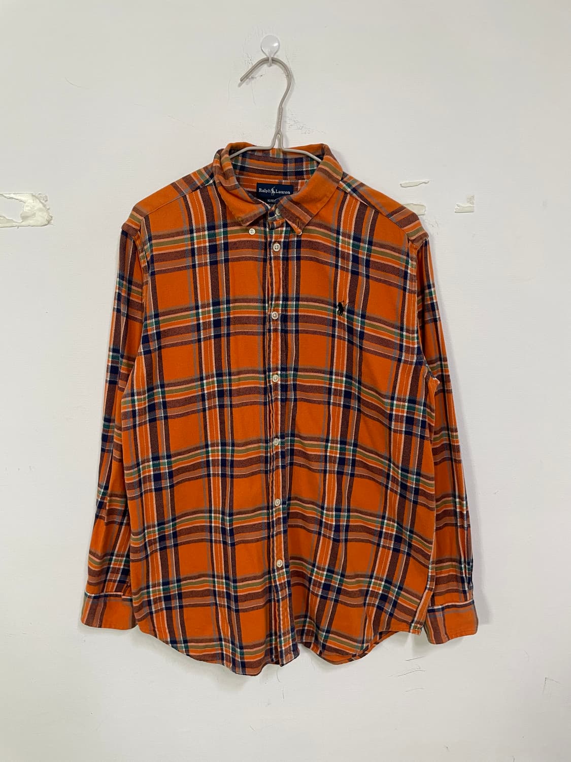 폴로랄프로렌 오렌지 체크셔츠 상품이미지2