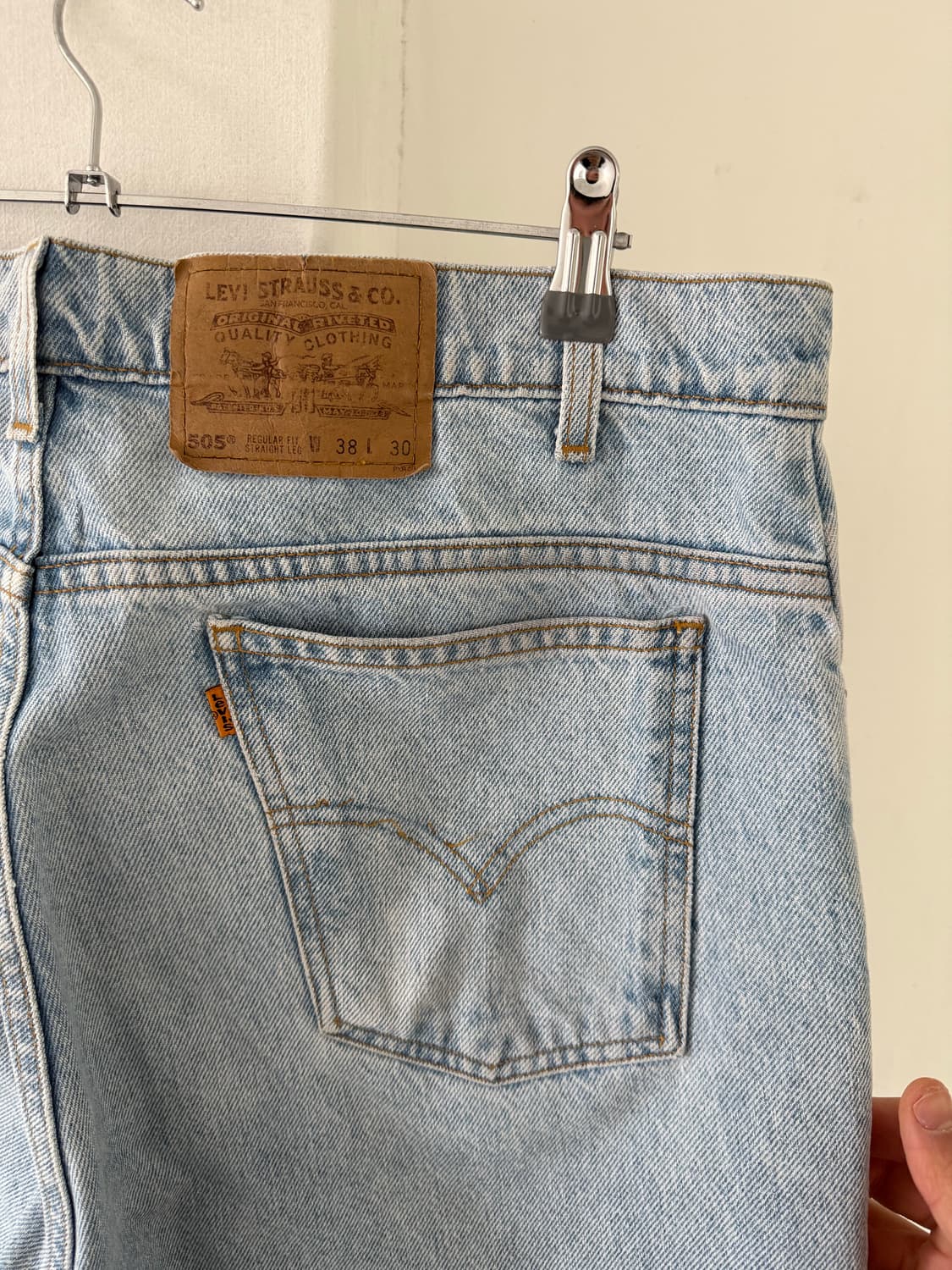 리바이스505 오렌지탭 연청 데님팬츠 36 상품이미지1