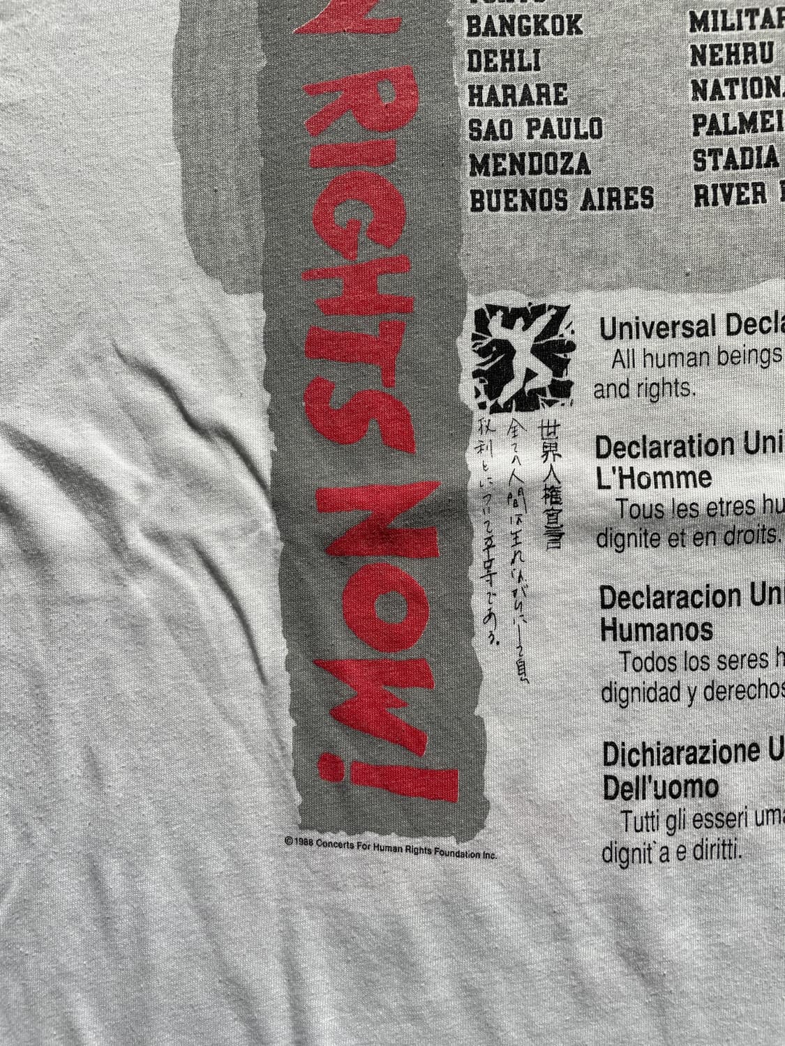 80s Reebok “Human Rights Now!” Tour T 상품이미지7