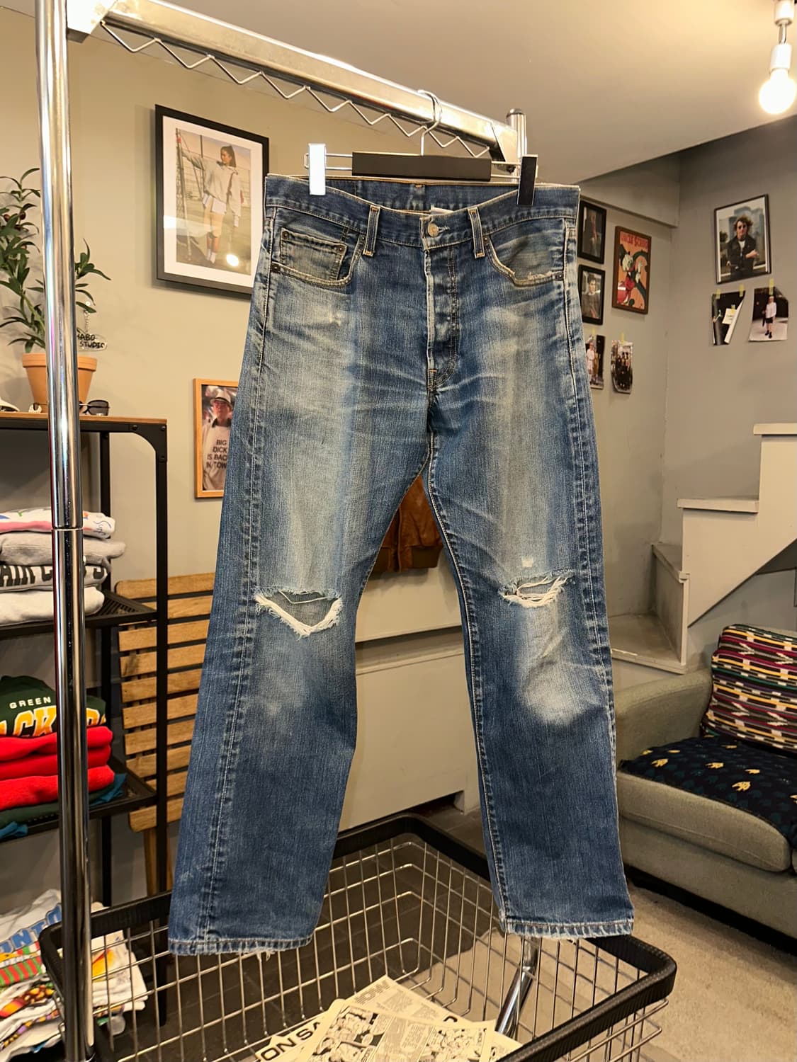 Early 00’s Levi’s 501 Mexico denim pant 상품이미지4