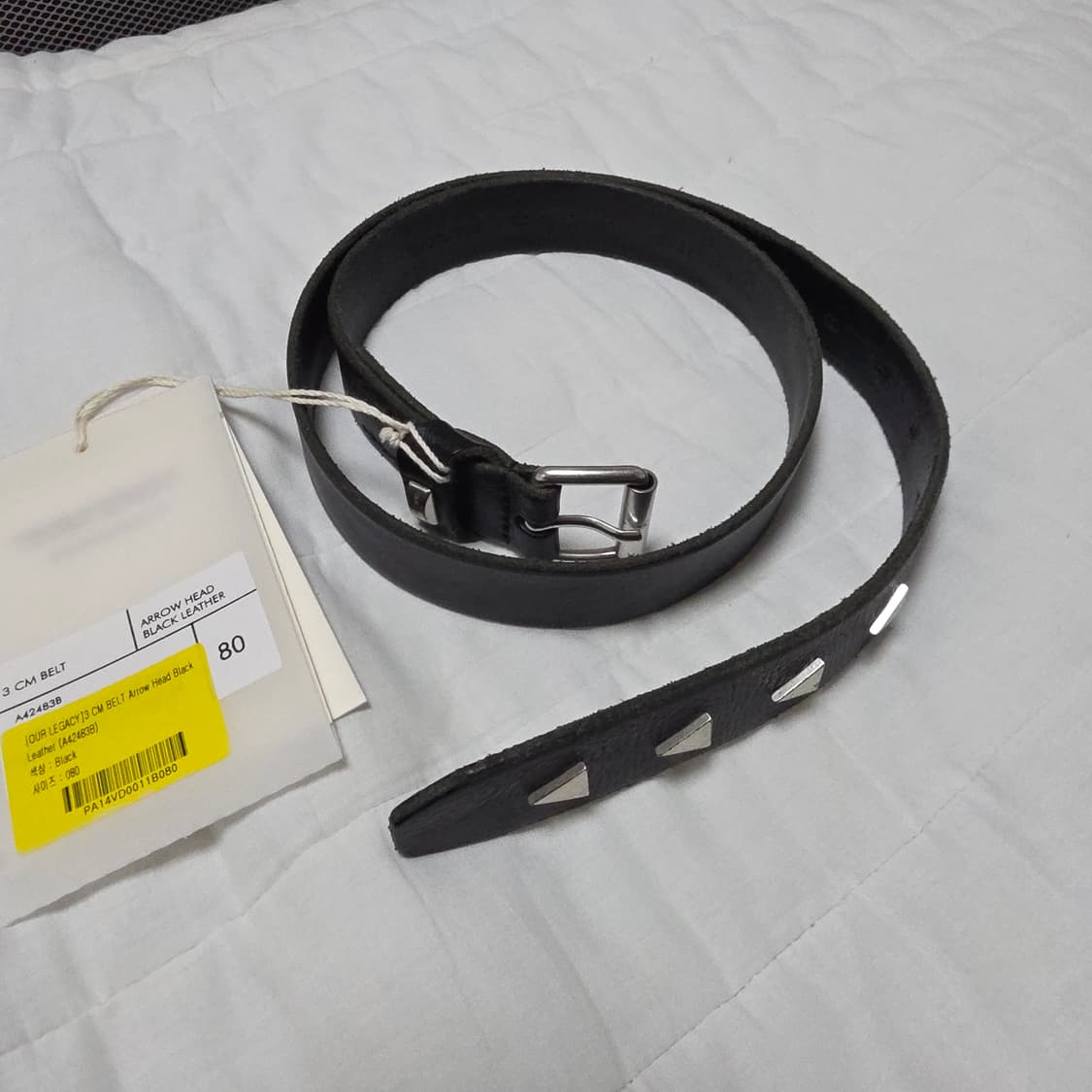 [80] 아워레가시 3cm 에로우 헤드 벨트 상품이미지3