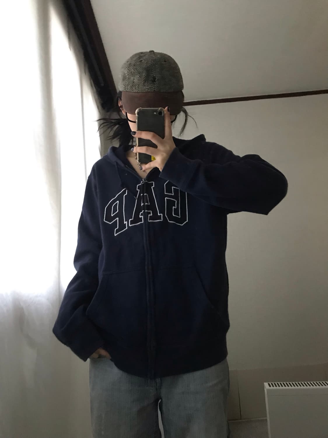 갭 네이비 후드집업 상품이미지3