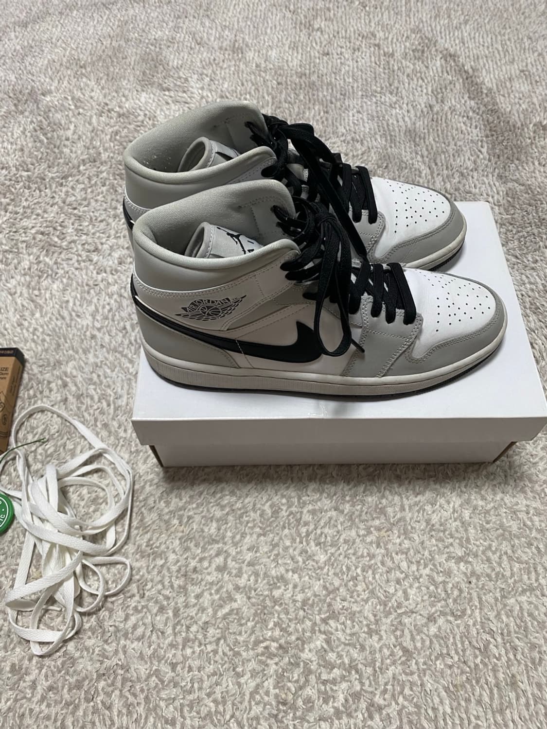 [W275] 나이키 에어조던1 미드 그레이포그 상품이미지2