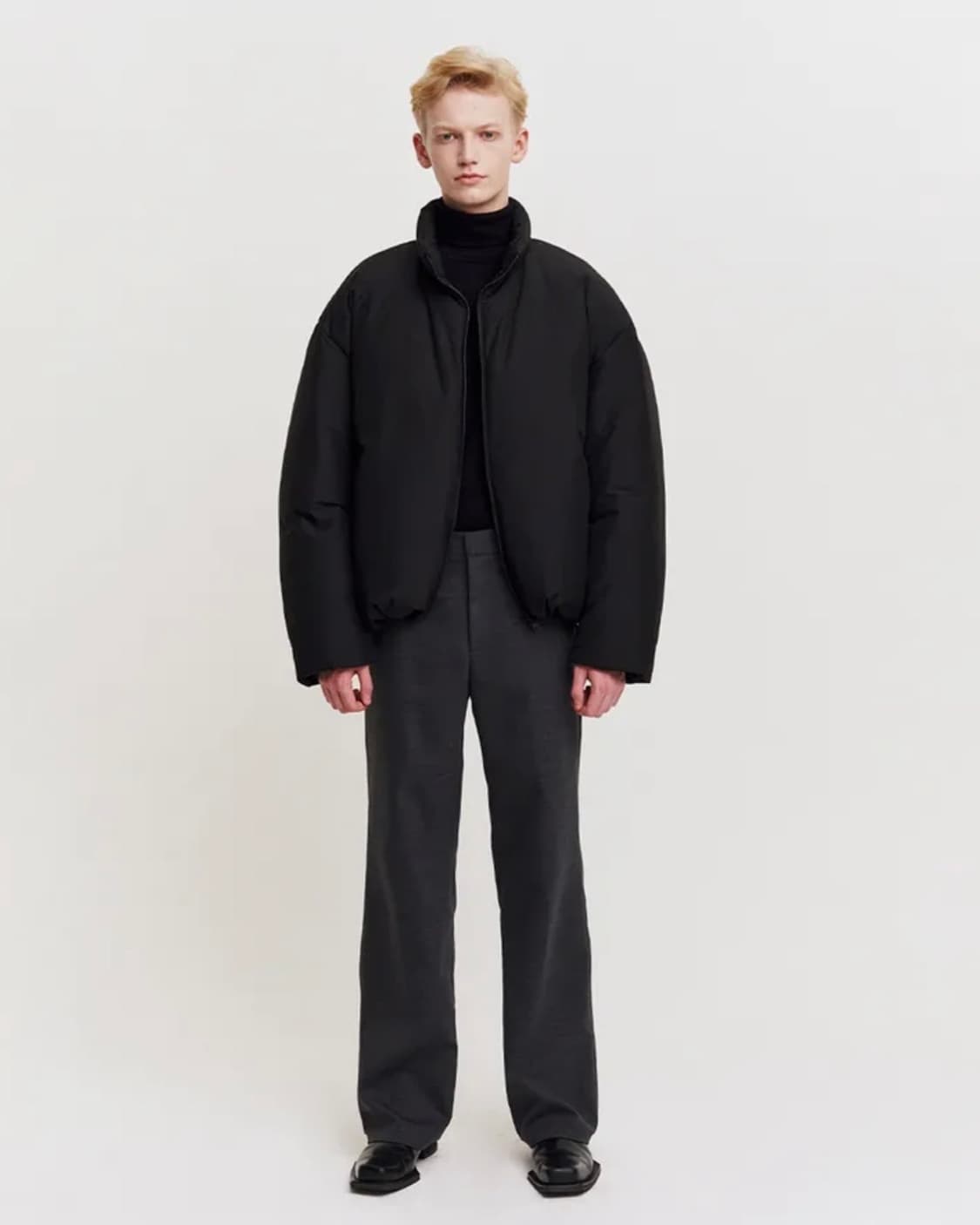 MMGL/ 플러피 다운 자켓 블랙/ XL 상품이미지4