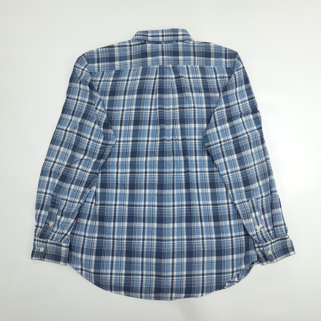 Co793W XL 폴로 랄프로렌 블루 타탄체크 긴팔 셔츠 남방 상품이미지7