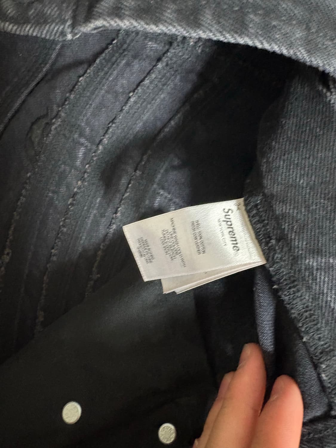 36 슈프림 s 로고 루즈 핏 워싱 데님 진 에스로고 진 데님 팬츠 상품이미지2