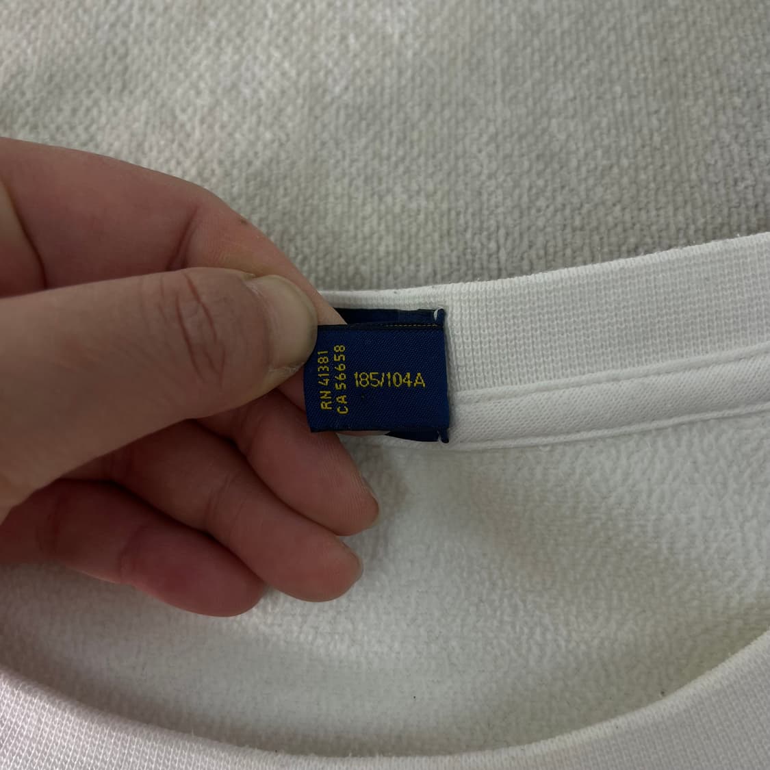 105 폴로랄프로렌 스몰포니 화이트 맨투맨  상품이미지4