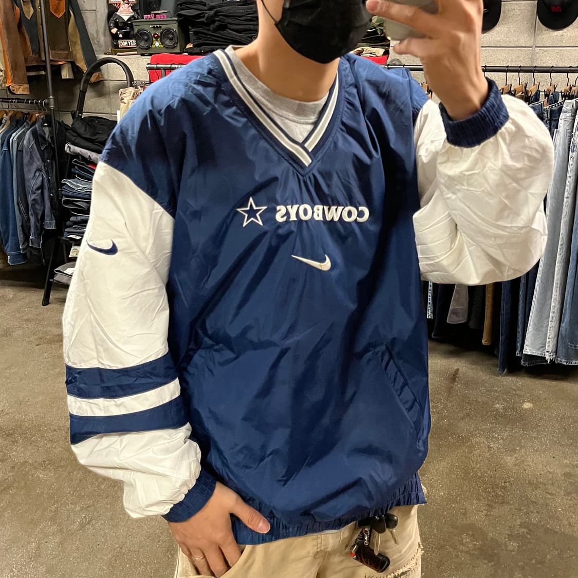90s 나이키 NFL 댈러스 카우보이 웜업 (105) 상품이미지8