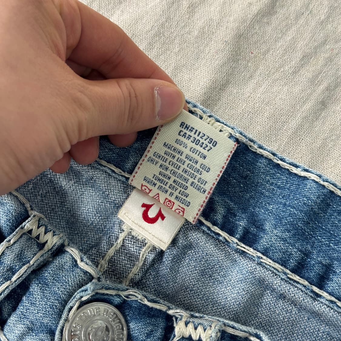 트루릴리전 화이트스티치 부츠컷 데님 29 상품이미지7