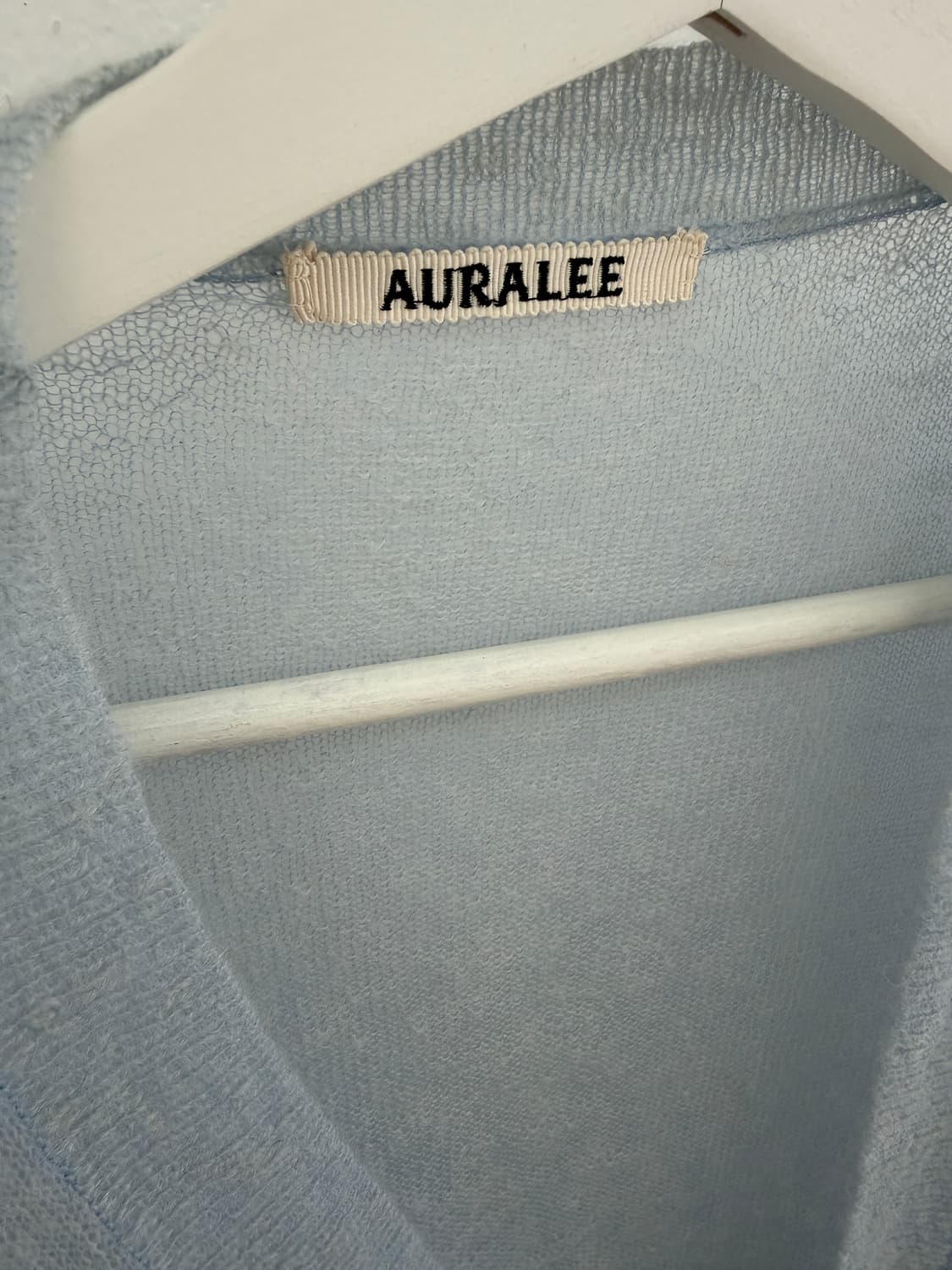 Auralee 오라리 터콰이즈 블루 카디건 상품이미지7