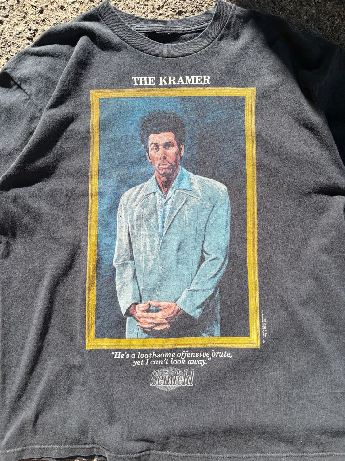 90‘s Seinfeld Cosmo Kramer print faded T 상품이미지4