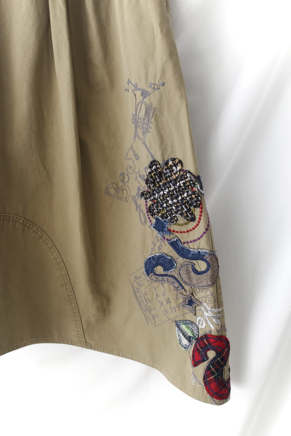 desigual) check embroidery skirt 상품이미지4