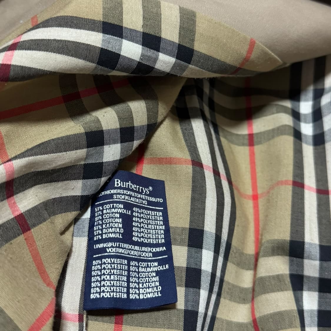 버버리 클래식 베이지 트렌치코트 (102 사이즈) 상품이미지4