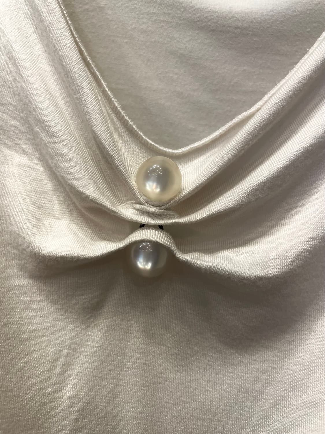 아르마니 콜레지오니 진주알 포인트 반팔 티셔츠 66 상품이미지2