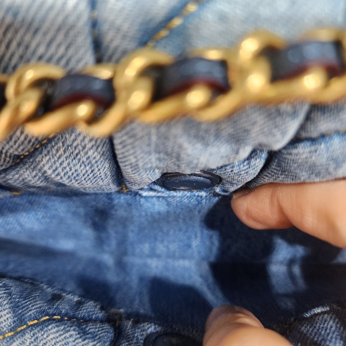 코치 데님 퀼팅 태비 숄더백 26 / 새제품 상품이미지8